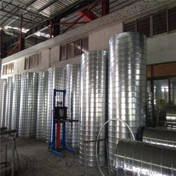 佛山通風管道生產加工廠白鐵通風工程專用除塵螺旋風管 ,佛山市南海區通暢通風設備廠